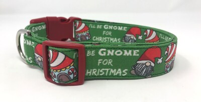 Gnome Christmas Dog Collar M-L-XL - image3